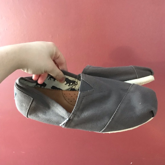 Toms Other - NWOT TOMs Men’s Alpargatas Dark Gray Canvas Flats Size 10